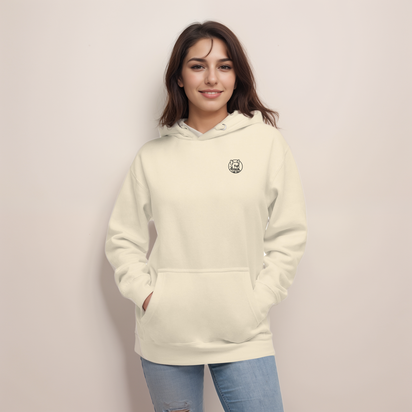 Mission: Deadline – Unisex Hoodie mit Astronaut-Frenchie