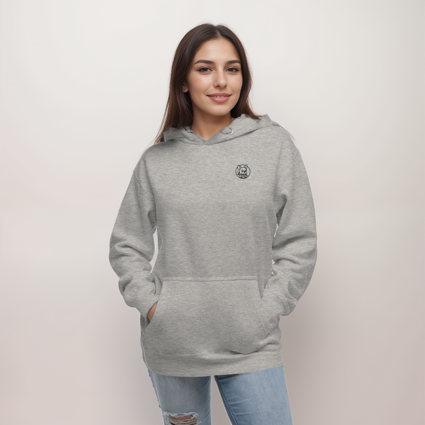 Mission: Deadline – Unisex Hoodie mit Astronaut-Frenchie