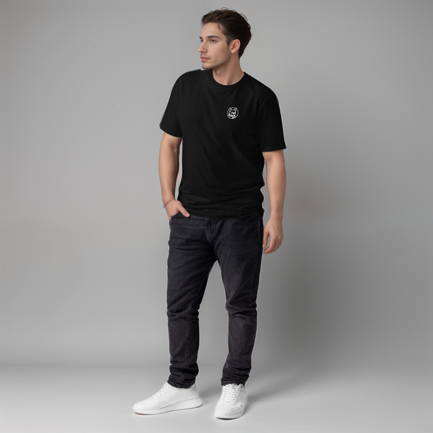 Mission: Deadline – Unisex T-Shirt aus Bio-Baumwolle mit Astronaut-Frenchie