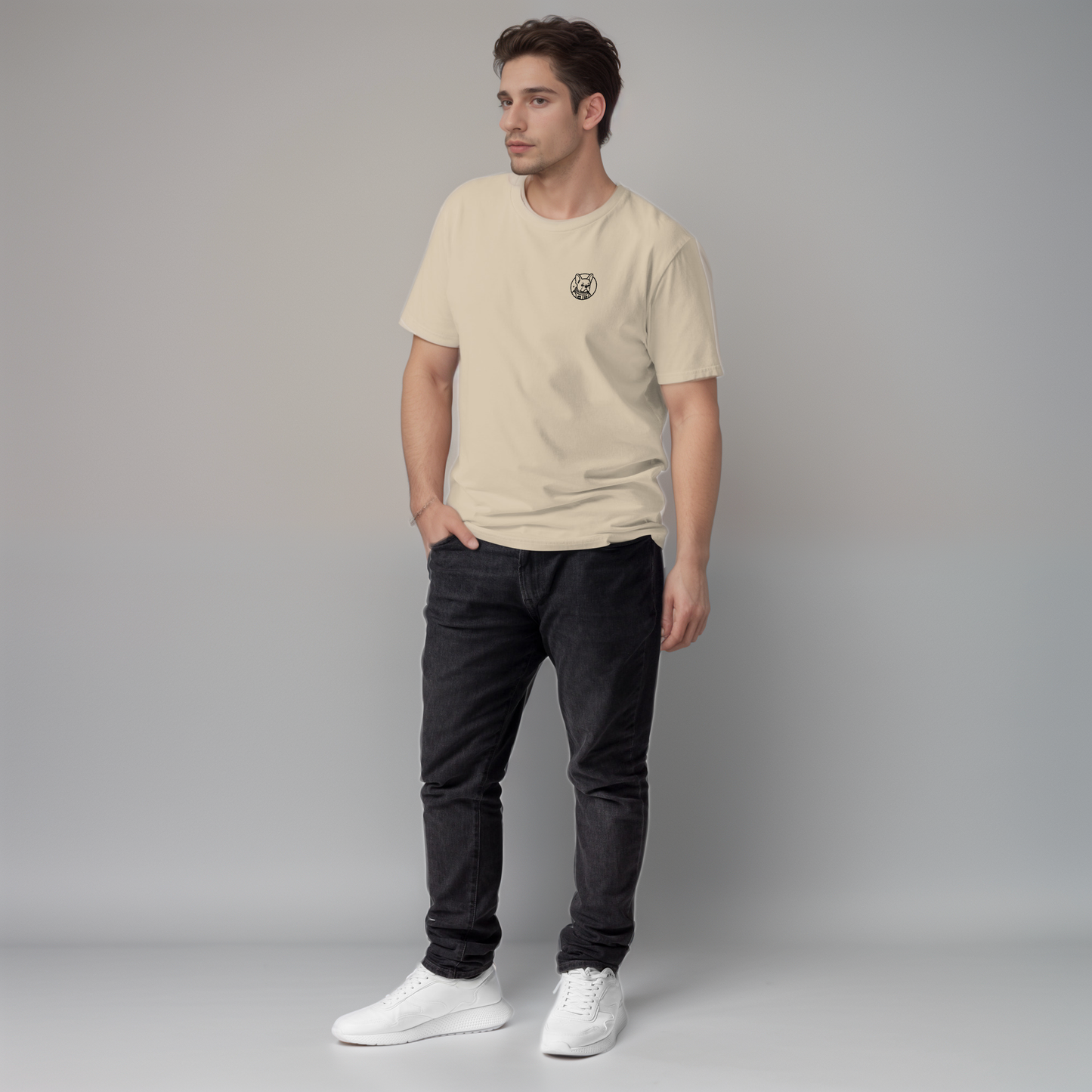 Mission: Deadline – Unisex T-Shirt aus Bio-Baumwolle mit Astronaut-Frenchie