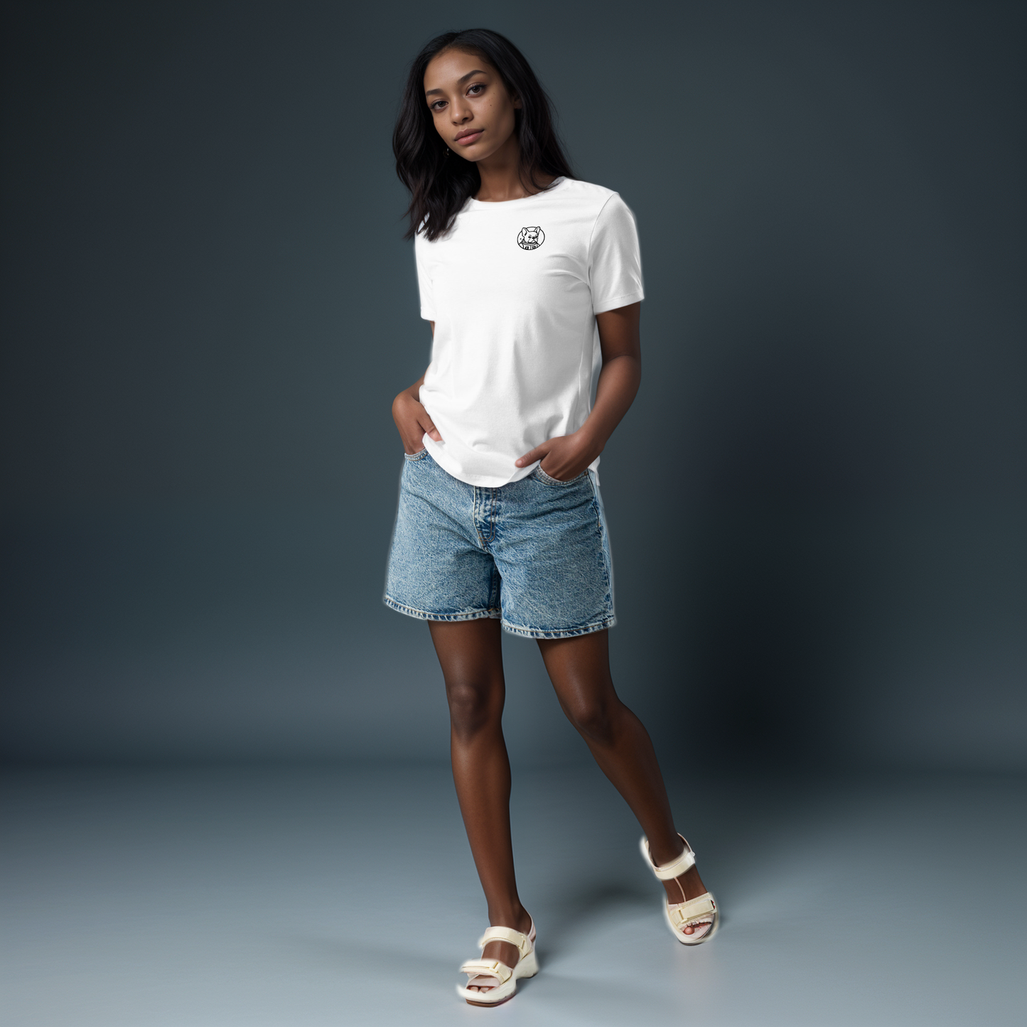 Mission: Deadline – Women’s Relaxed Fit T-Shirt mit Astronaut-Frenchie