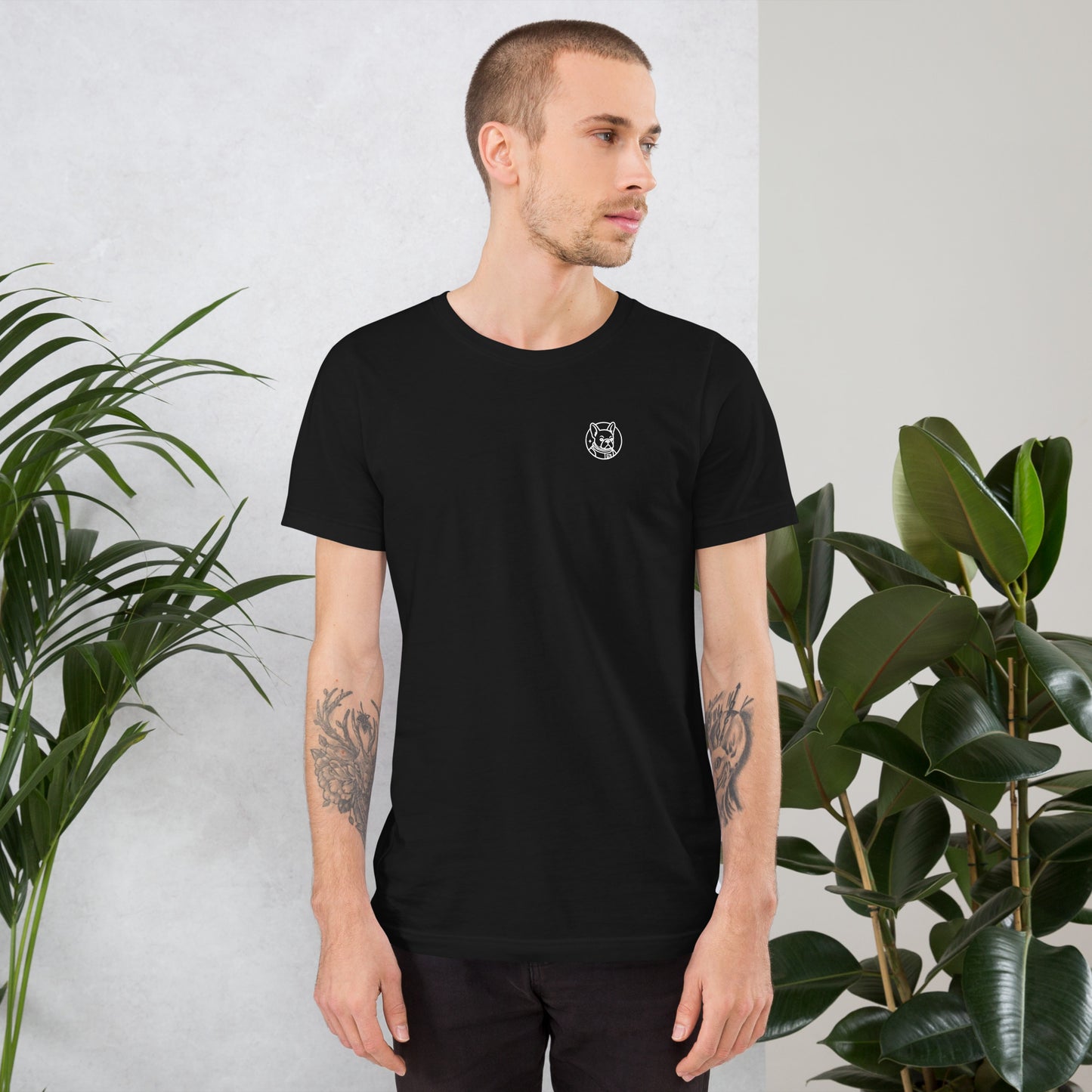 Mission: Deadline – Unisex T-Shirt mit Astronaut-Frenchie