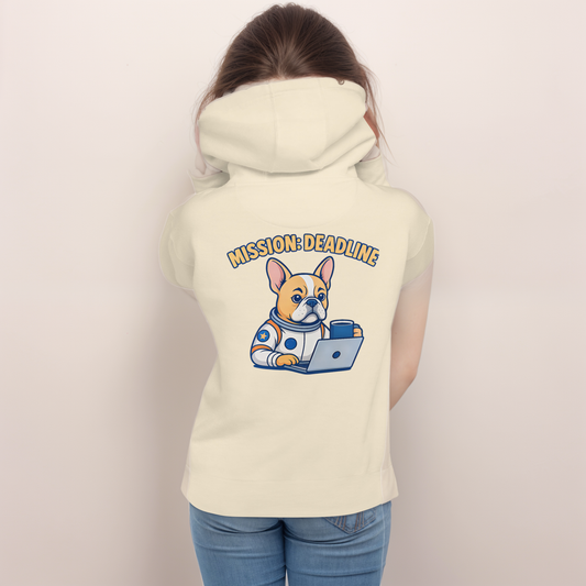 Mission: Deadline – Unisex Hoodie mit Astronaut-Frenchie